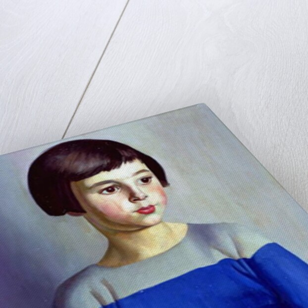 Child in Blue, 1918 by Bernard Meninsky