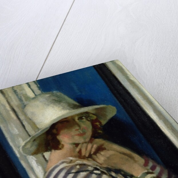 Mrs Hone in a Striped Dress, 1912 by William Orpen