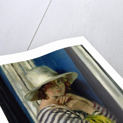 Mrs Hone in a Striped Dress, 1912 by William Orpen