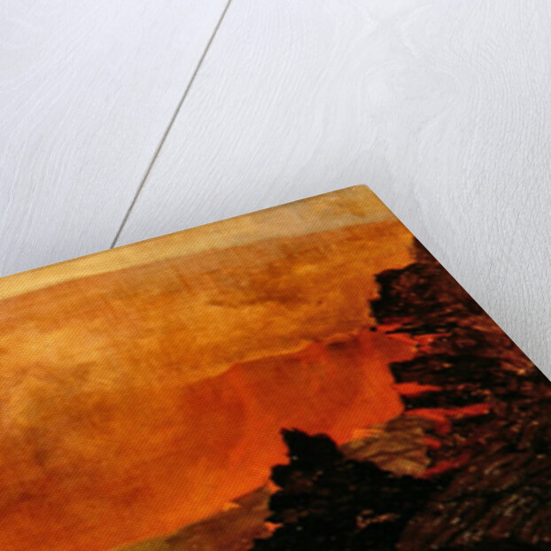 Volcano in Hawaii, 1888 by Jules Tavernier