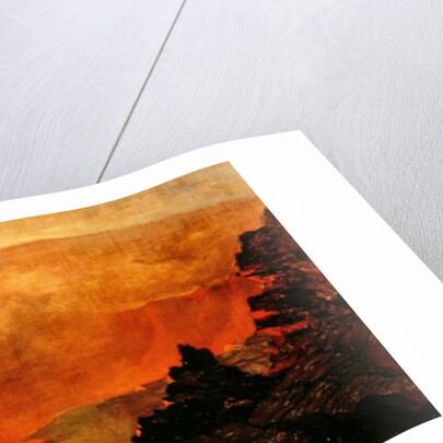 Volcano in Hawaii, 1888 by Jules Tavernier