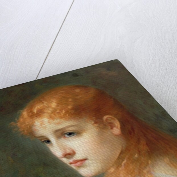 Young girl with red hair, 1895 by Franz Thone