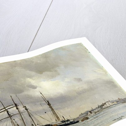 Boats in Harbour, Loading China Clay, c.1900 by William Page Atkinson Wells