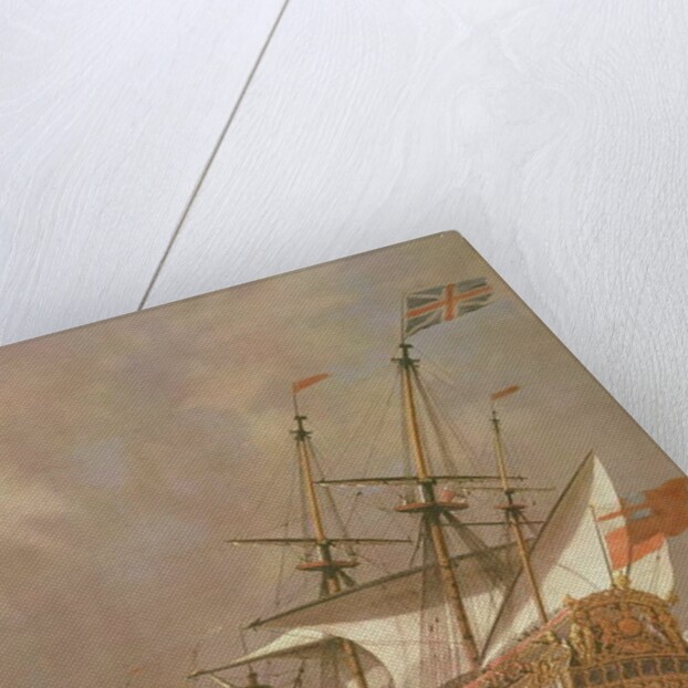The English Ship Resolution in a Gale, c.1680 by Willem van de the Younger Velde