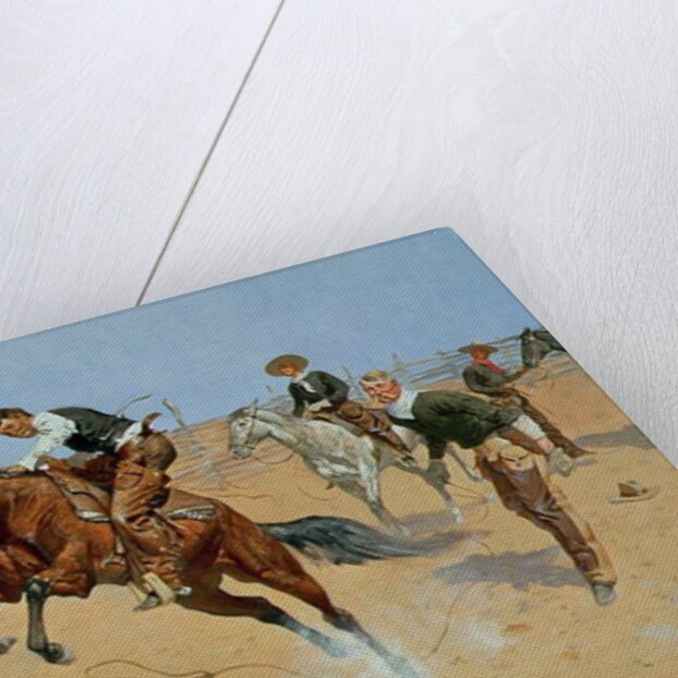 Turn Him Loose, Bill, c.1893 by Frederic Remington