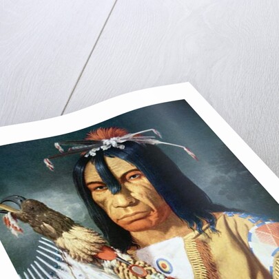 Native American Chief of the Cree people of Canada, 1848 by Paul Kane