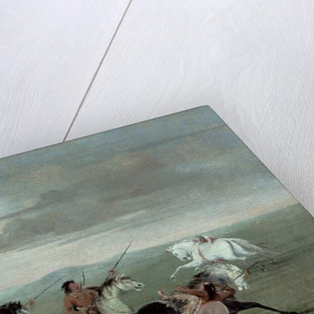 Comanche Feats of Martial Horsemanship, 1834 by George Catlin