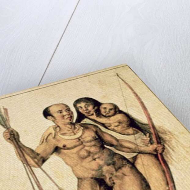 A Native American Family, c.1585-87 by John White