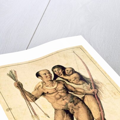 A Native American Family, c.1585-87 by John White