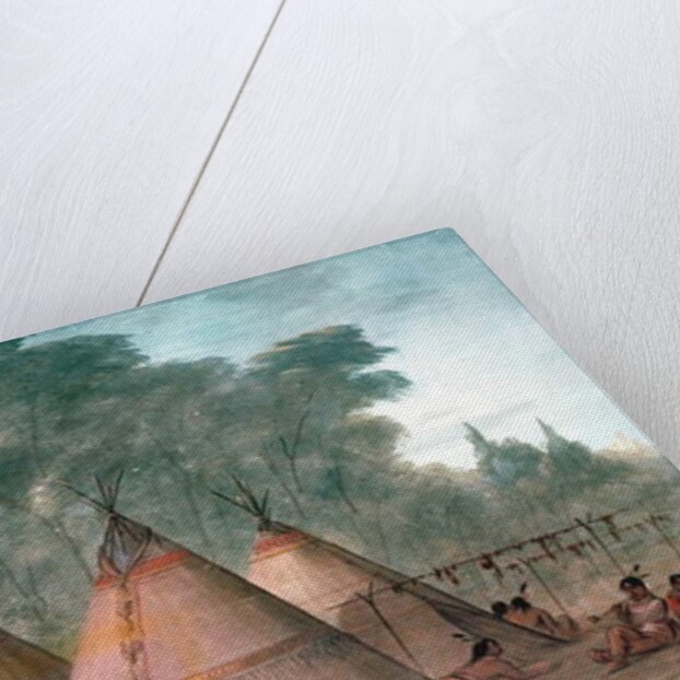 Sioux Village by George Catlin