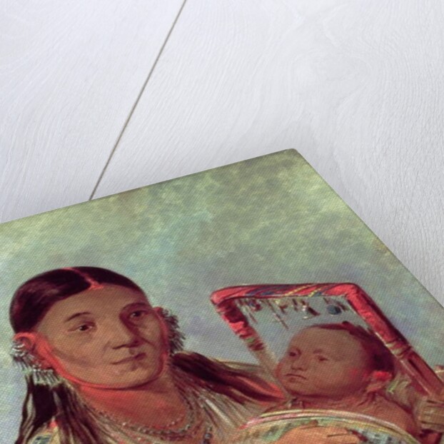 Sioux mother and baby, c.1830 by George Catlin