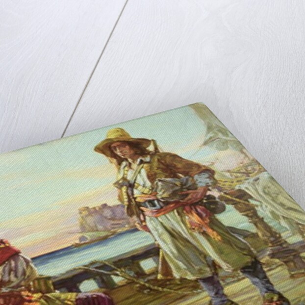 Recruiting for a pirate ship in the 17th Century, 1932 by Arthur David McCormick