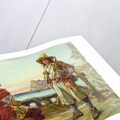 Recruiting for a pirate ship in the 17th Century, 1932 by Arthur David McCormick