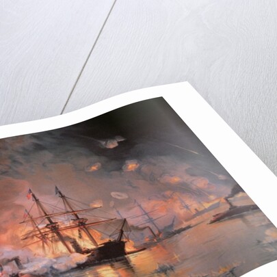 Capture of New Orleans by Union Flag Officer David G. Farragut, 24 April 1862 by Julian Oliver Davidson