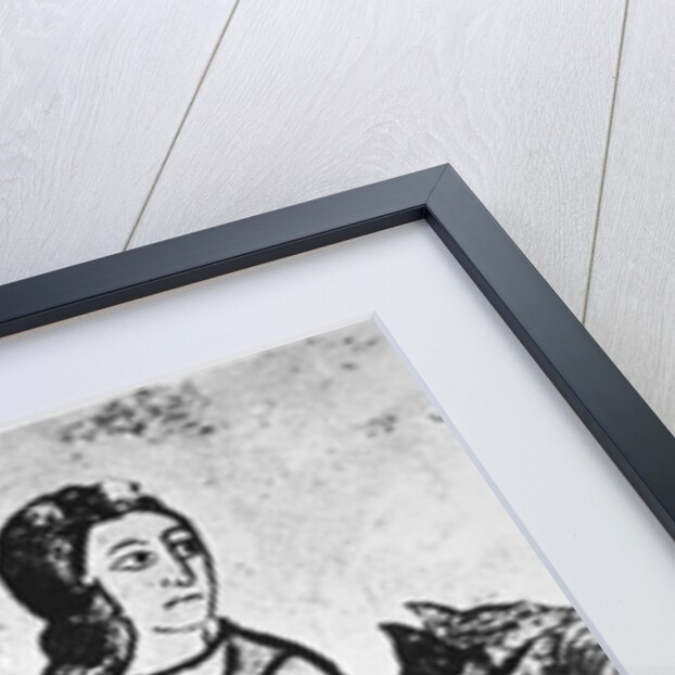 Eleanor of Aquitaine with a riding companion by French School