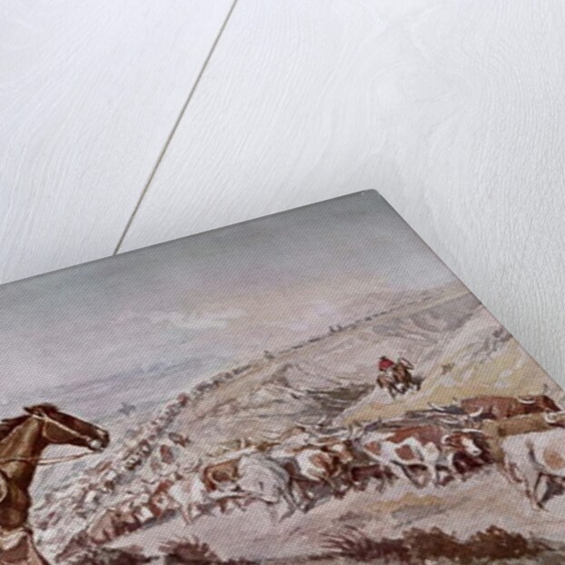 Cattle Drive, 1898 by Charles Marion Russell