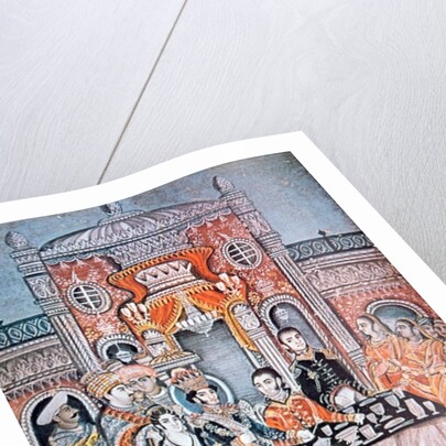 An Indian Prince entertains British Officials, c.1810 by Indian School