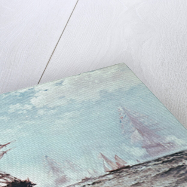 First recognition of the Stars and Stripes, 14th February 1778 by Edward Moran