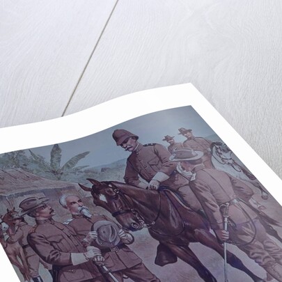 Spanish-American War 1898, US troops, mounted Gen Lawton, Commander Second Division, 5th Army Corps, in Cuba, 1898 by Henry Alexander Ogden