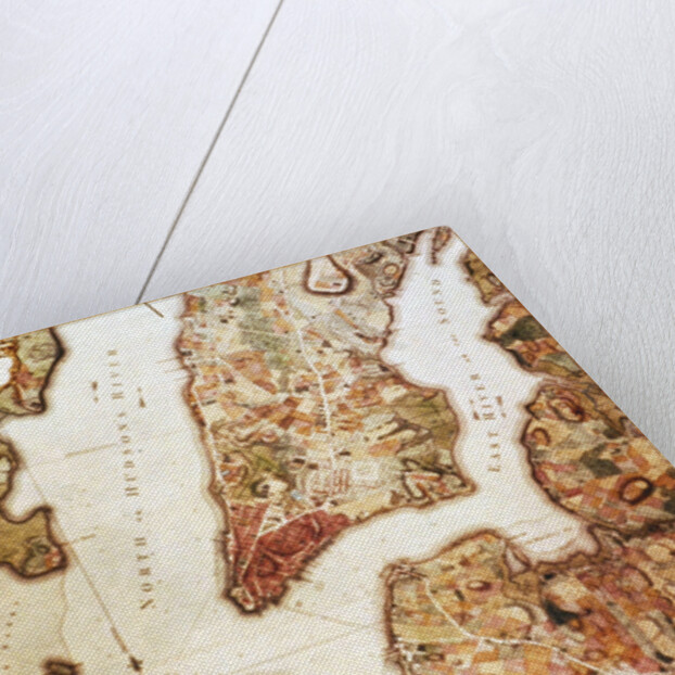 Map of New York in 1766-67 by American School