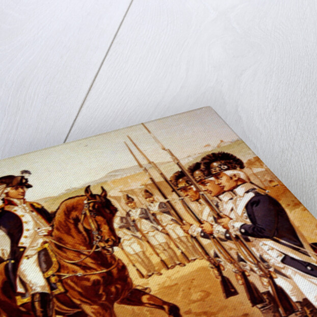 Marquis de Lafayette inspecting his command of Light Infantry in 1782 by Henry Alexander Ogden