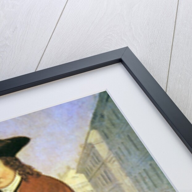 A young Ben arrives in Philadelphia, poor and hungry, with bread under his arm by School American