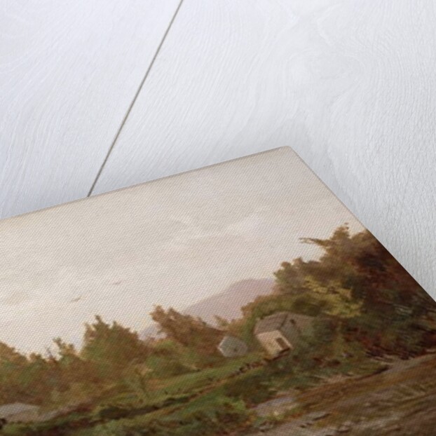 Landscape with Trees and Houses, 1890s by Thomas Worthington Whittredge