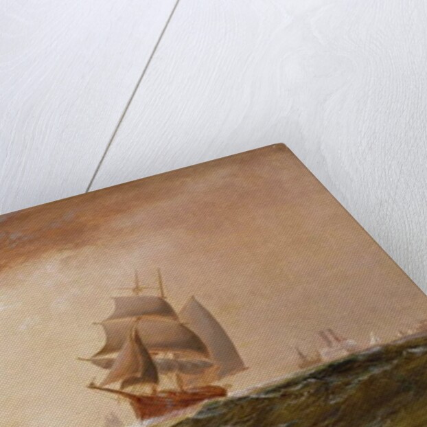 Ships in New York Harbour, 1891 by Granville Perklins