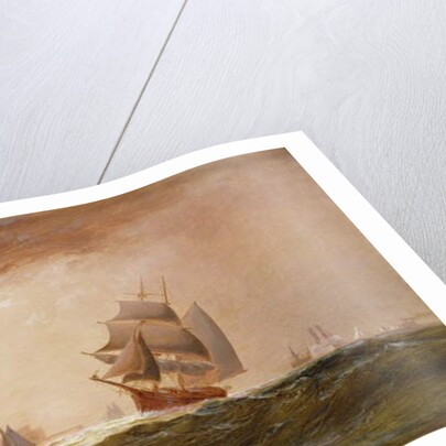 Ships in New York Harbour, 1891 by Granville Perklins