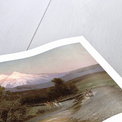 Sierra Blanca at Sunset Looking East from Palmilia, New Mexico, 1894 by Edward Hill
