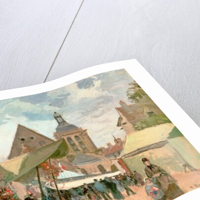 September Fete, Pontoise, 1872 by Camille Pissarro