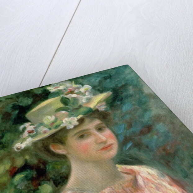 Girl with Eglantines on her Hat, c.1896 by Pierre Auguste Renoir