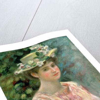 Girl with Eglantines on her Hat, c.1896 by Pierre Auguste Renoir