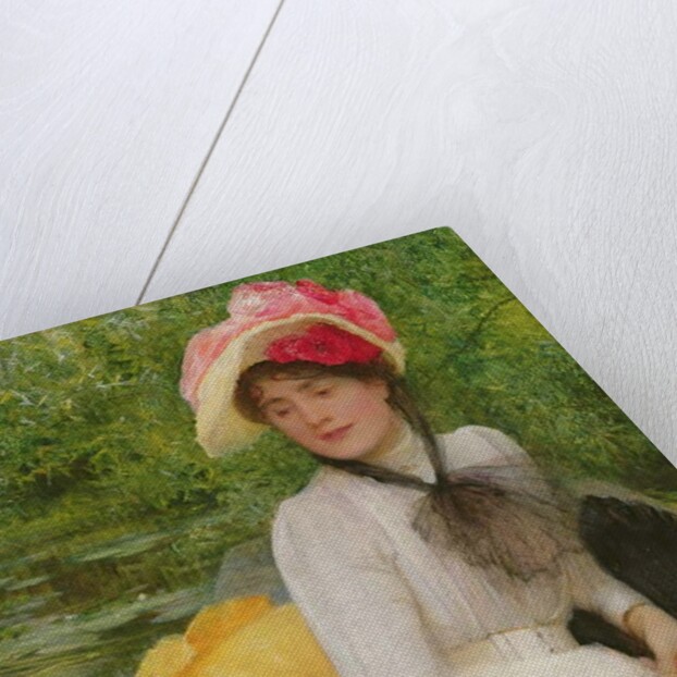 Girl in a Punt by Arthur Hacker