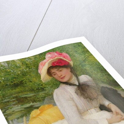 Girl in a Punt by Arthur Hacker