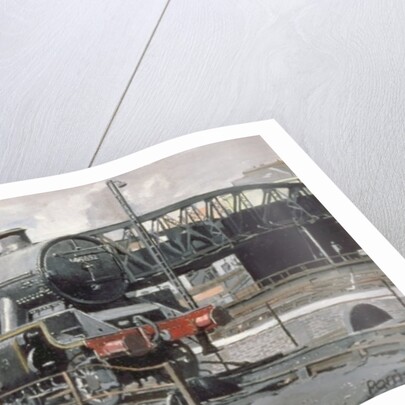 Jubilee Turnaround, Hawke 45652 Jubilee Class Locomotive on Camden turntable, London by Kevin Parrish