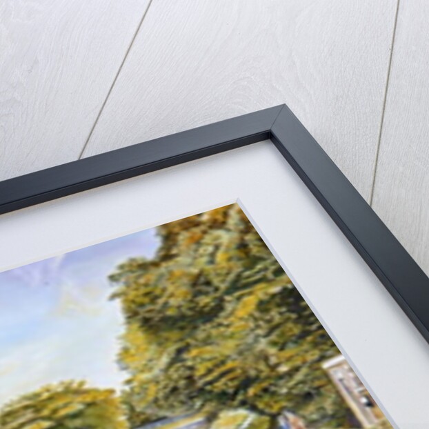 Knowle top lock, 2003 by Kevin Guild of Railway Artist Parrish