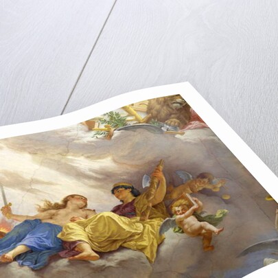 Detail of the ceiling by Cesare Mariani