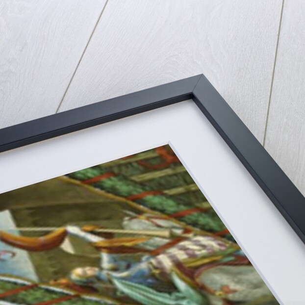 The Duel of the Six Knights by Julius Schnorr von Carolsfeld