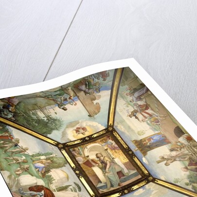Ceiling illustrating the epic poem Jerusalem Delivered by Torquato Tasso by Friedrich Overbeck