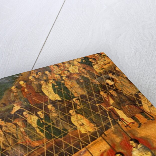 Detail from The Martyrdom of the Jesuits in Japan in 1622 by Japanese School