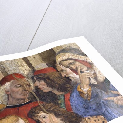 Detail from the Dispute of St Thomas, Carafa Chapel, Santa Maria sopra Minerva, Rome, 1488-93 by Filippino Lippi