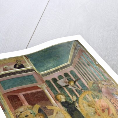 Saint Catherine rescued by an Angel by Tommaso Masolino da Panicale