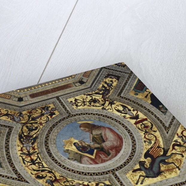 Vault of the Presbytery with Luke the Evangelist, Santa Maria del Popolo, Rome, c.1484-92 by Bernardino di Betto Pinturicchio