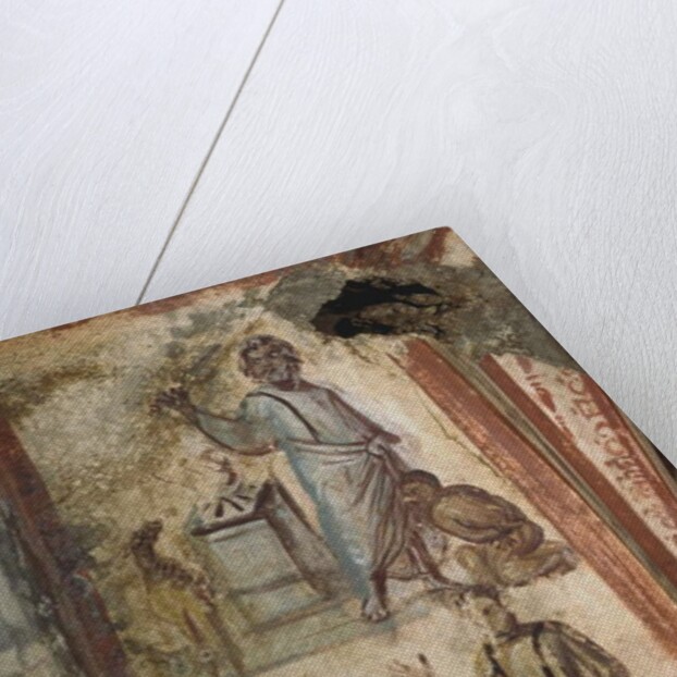 The Sacrifice of Isaac, Catacombs of Via Latina, Rome by Paleo-Christian