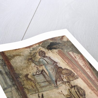 The Sacrifice of Isaac, Catacombs of Via Latina, Rome by Paleo-Christian