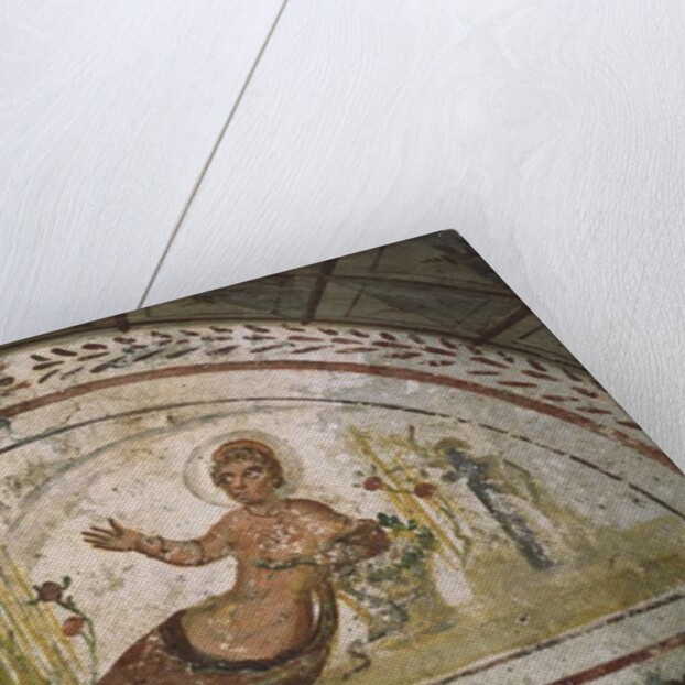 Wall painting from the Catacombs of Via Latina, Rome by Roman Roman