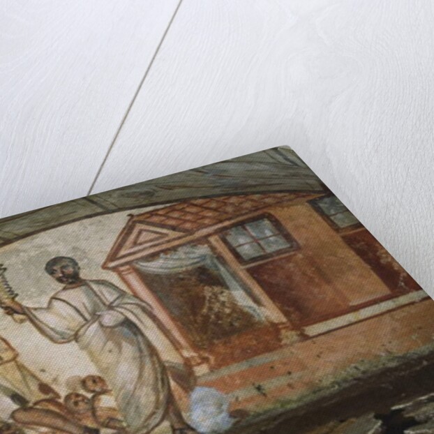 Fresco from the interior of a Via Latina Catacomb by Anonymous