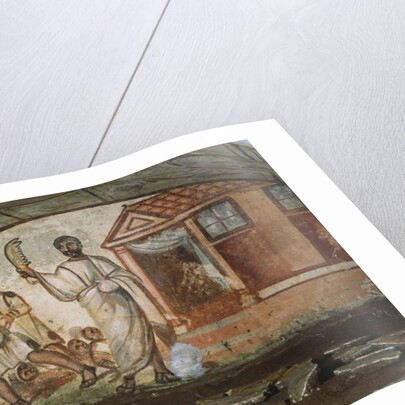 Fresco from the interior of a Via Latina Catacomb by Anonymous