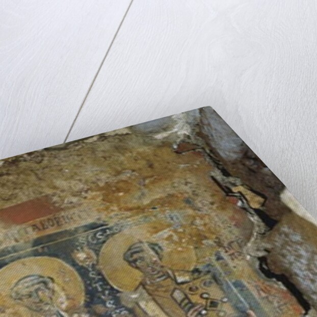 Wall painting from the Crypt of the Popes, Catacombs of San Callisto, Rome by Roman Roman